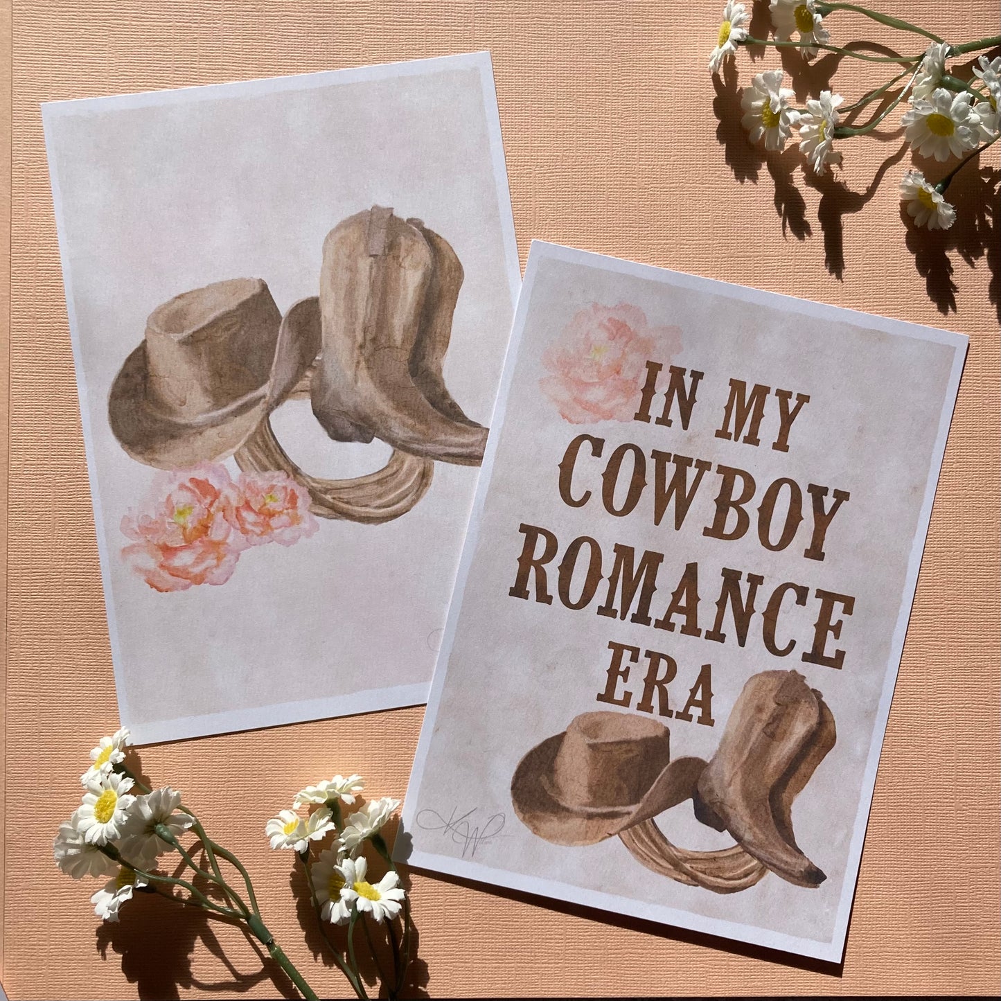 In my Cowboy Romance Era Watercolour Print