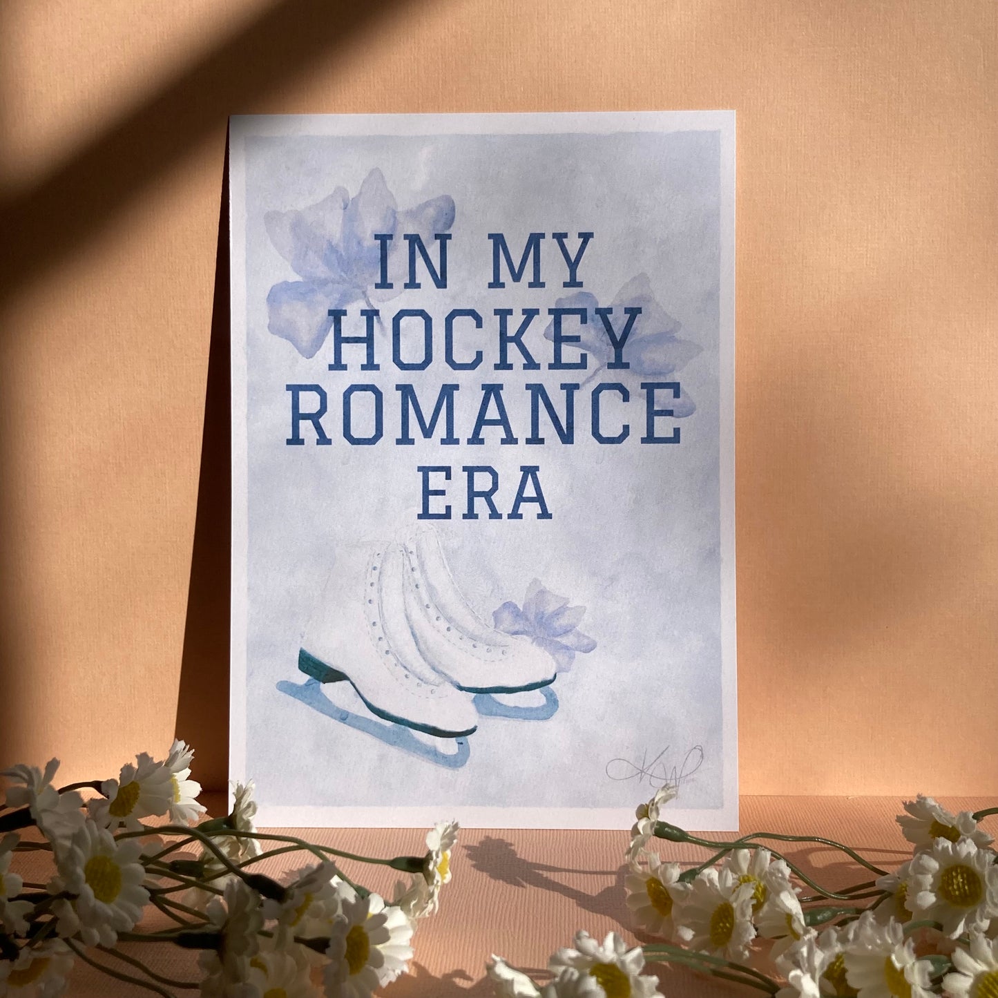 In my Hockey Romance Era Digital print (Skates Variant)