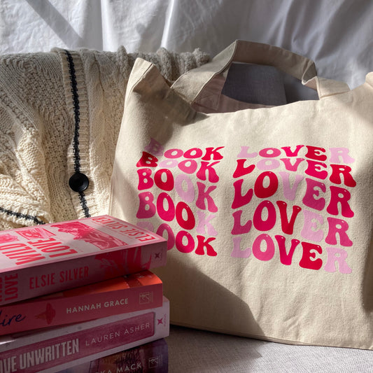 Book Lover XL Tote Bag