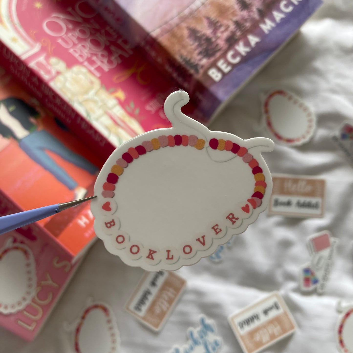 Book Lover Bracelet Sticker