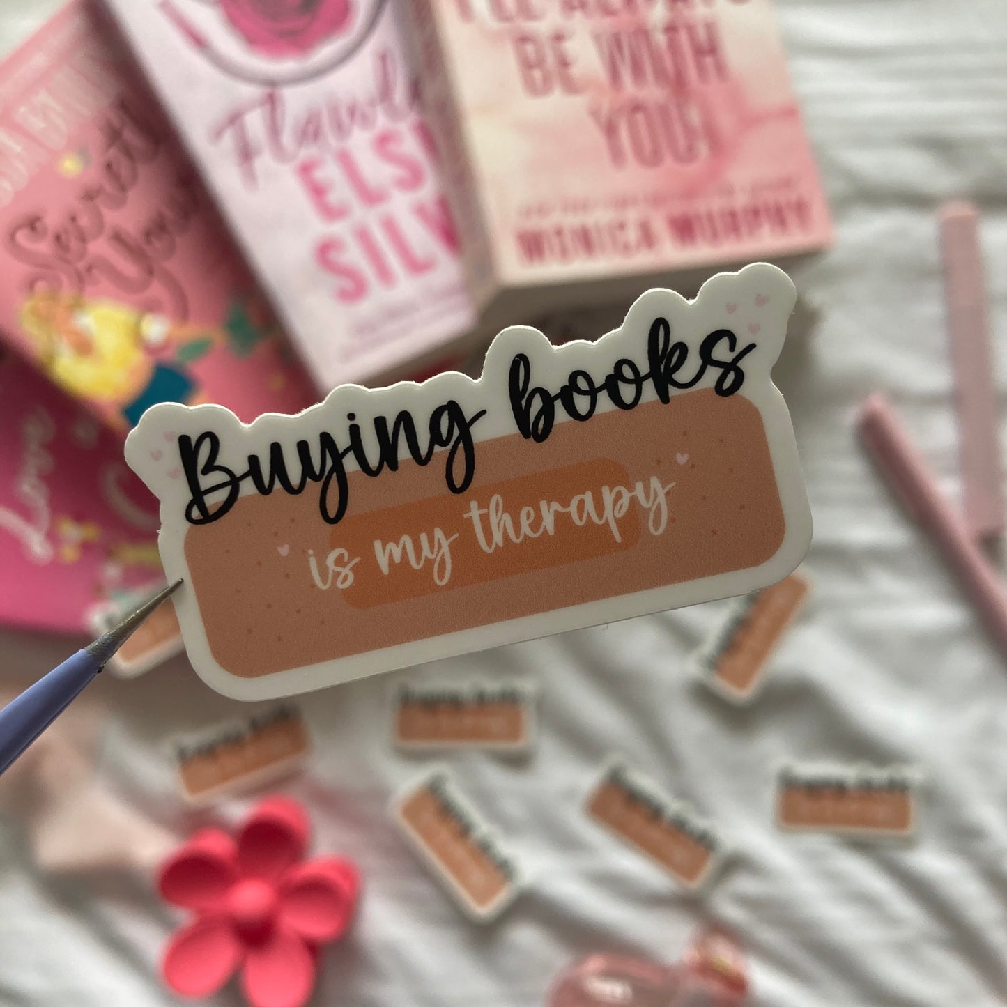 Buying Books is my Therapy Sticker