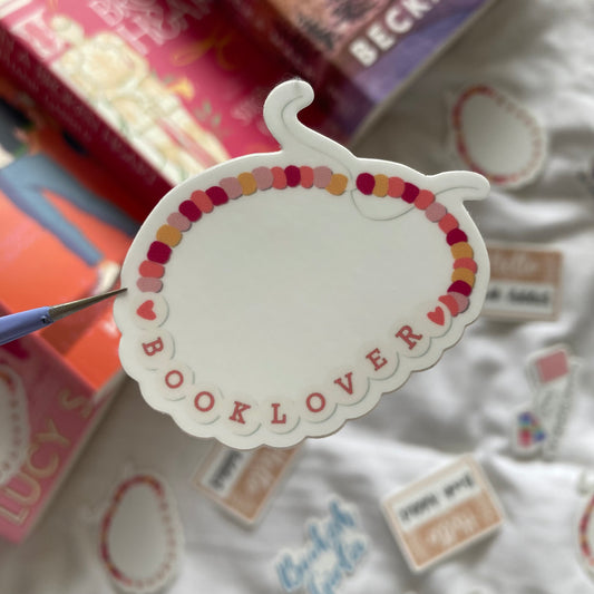 Book Lover Bracelet Sticker