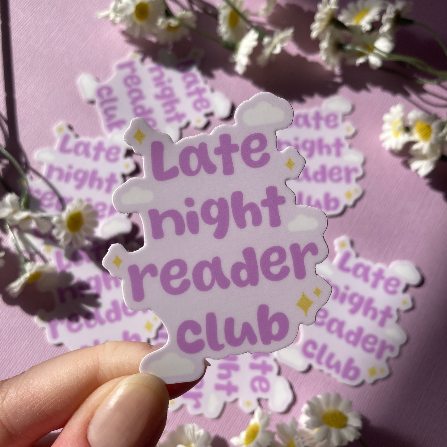 Late Night Reader Club Sticker