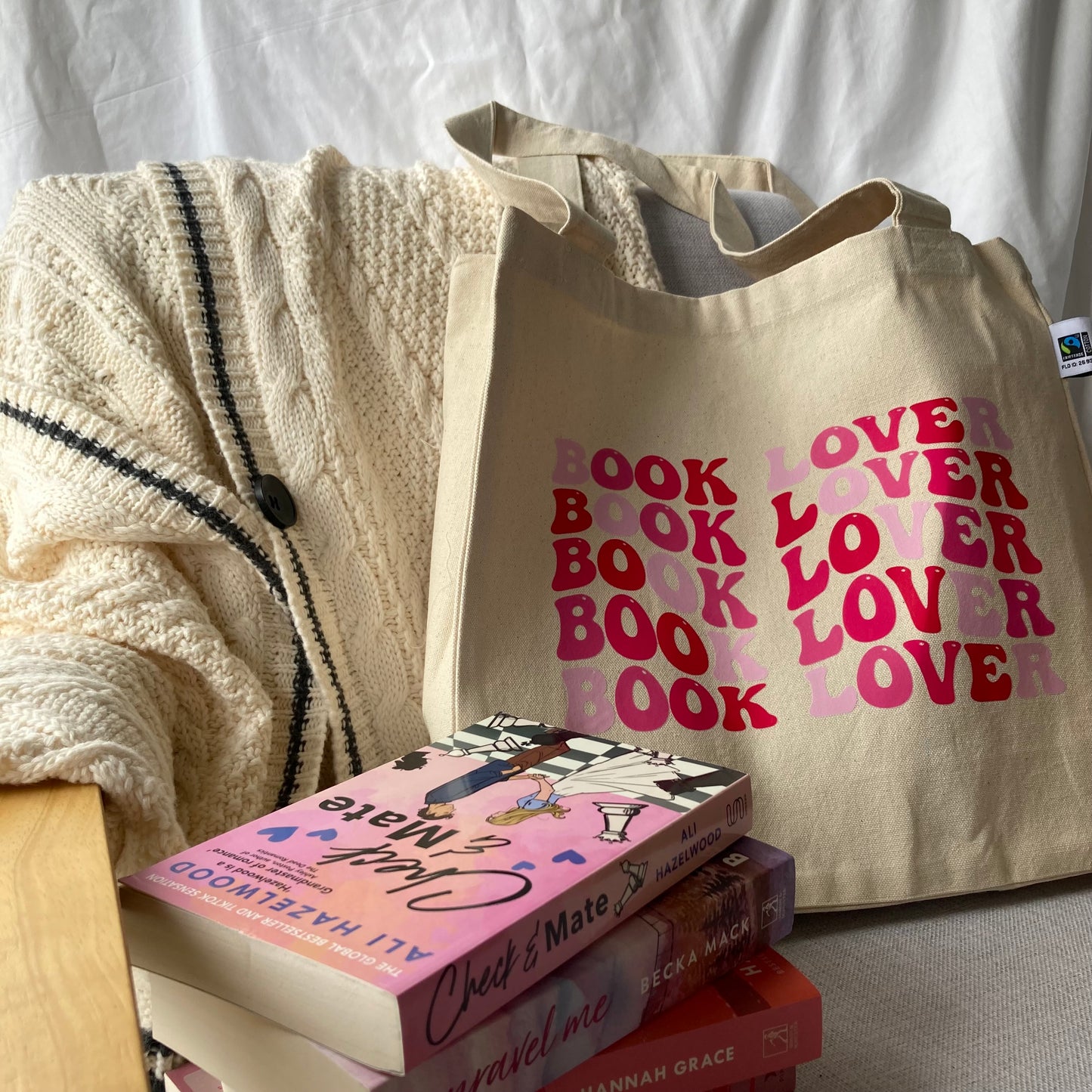 Book Lover XL Tote Bag