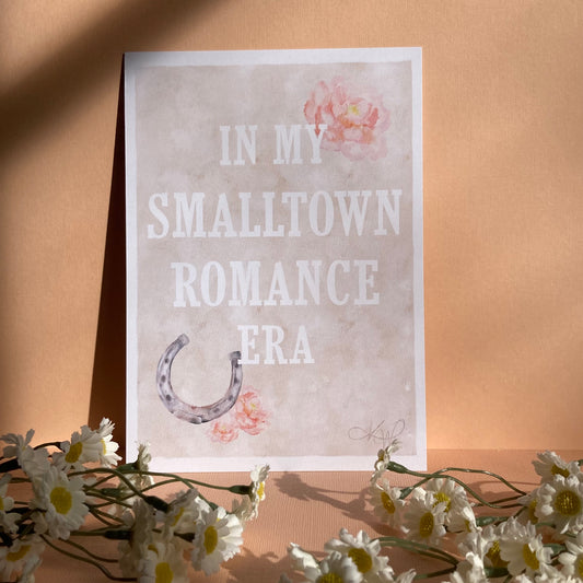 In my Smalltown Romance Era Digital print