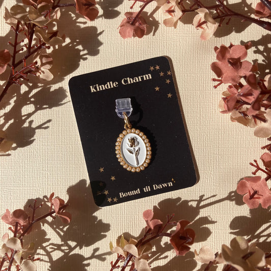 Vintage Rose Kindle Charm