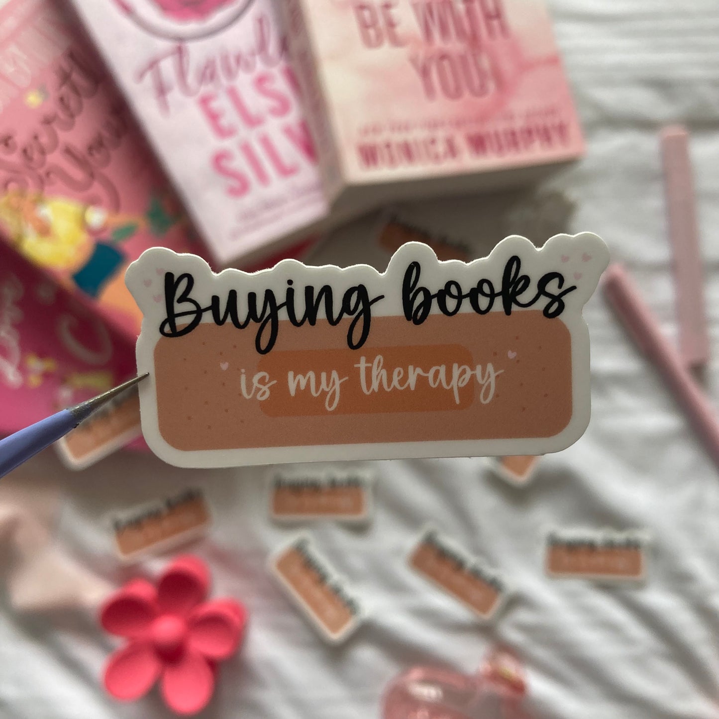 Buying Books is my Therapy Sticker