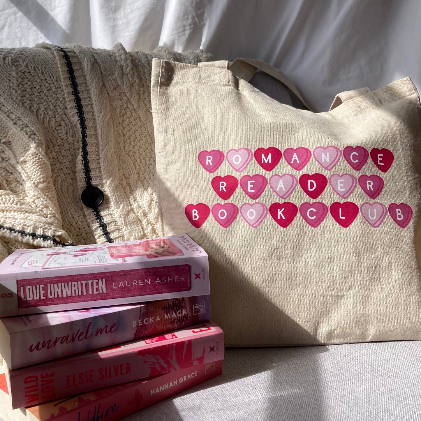 Romance Reader Bookclub XL Tote Bag