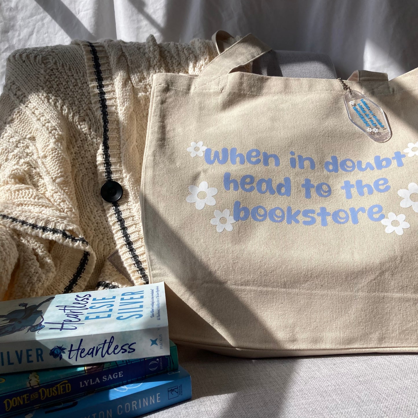 Head to the Bookstore XL Tote Bag