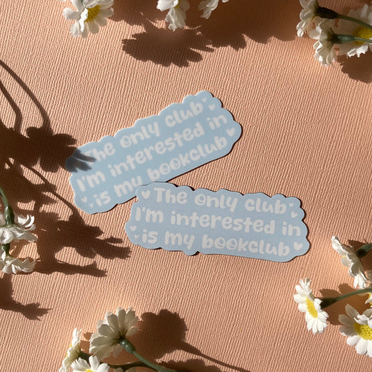 I’m only interested in my Bookclub Sticker