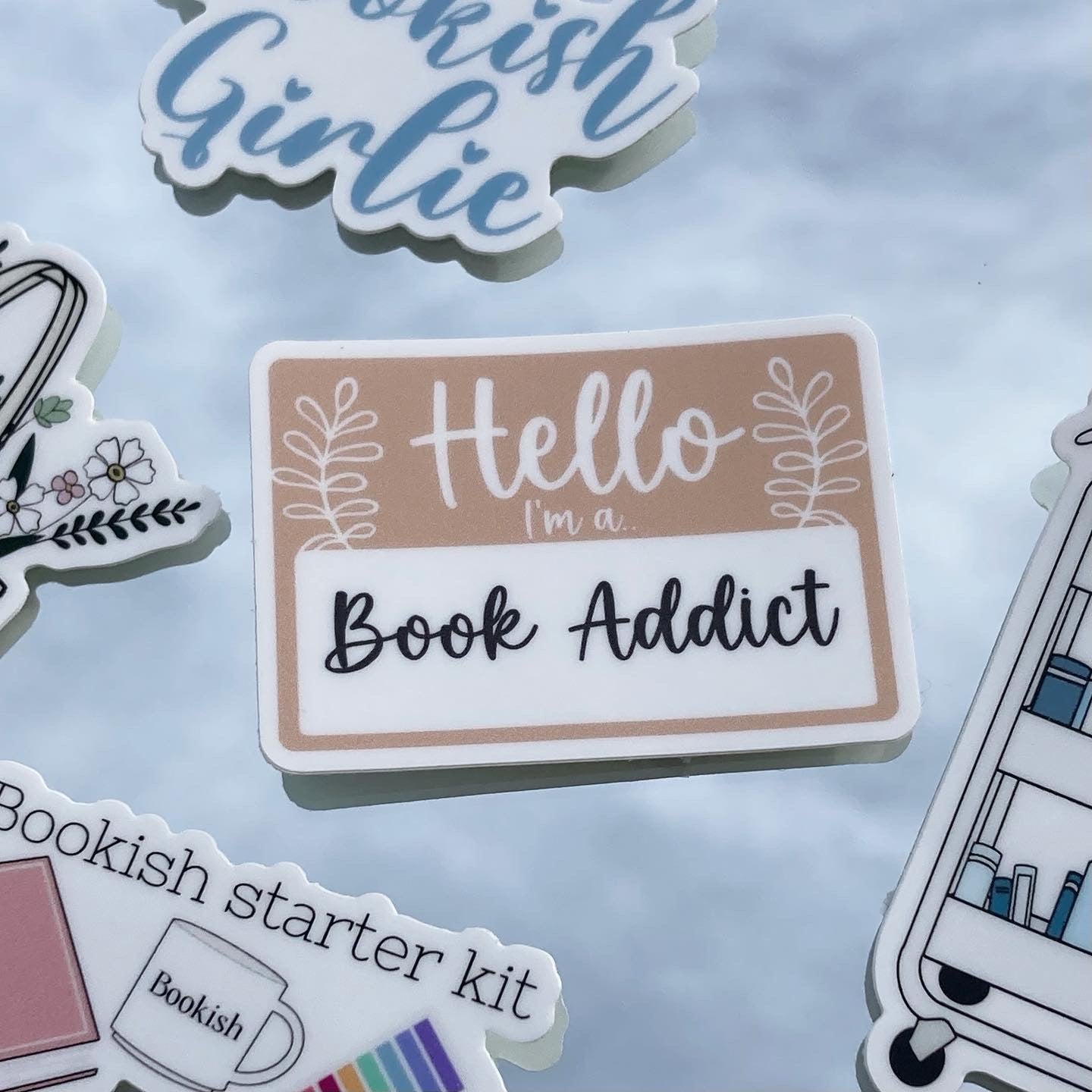 Hello, I’m a Book Addict Sticker